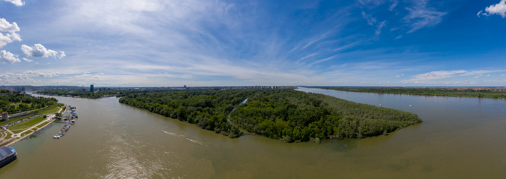 Sava i Dunav pored Velikog ratnog ostrva