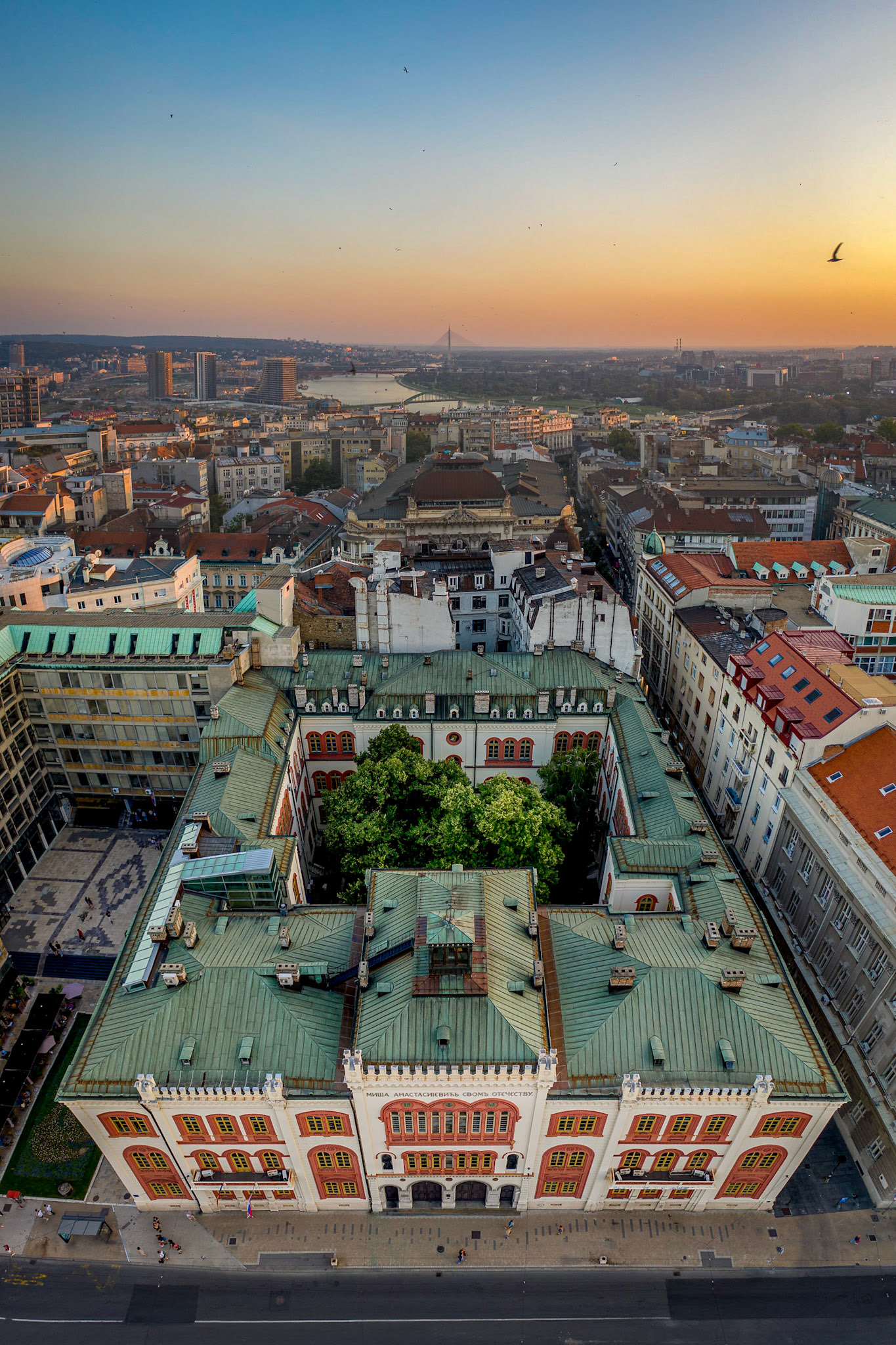 Ректорат, летња