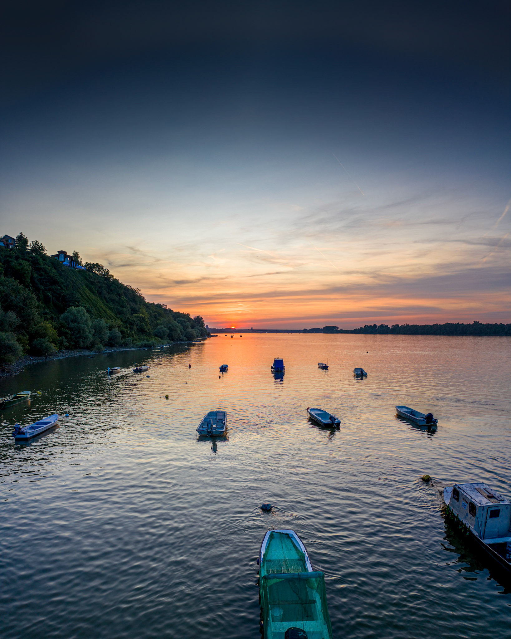 Dunav na kraju zemunskog keja