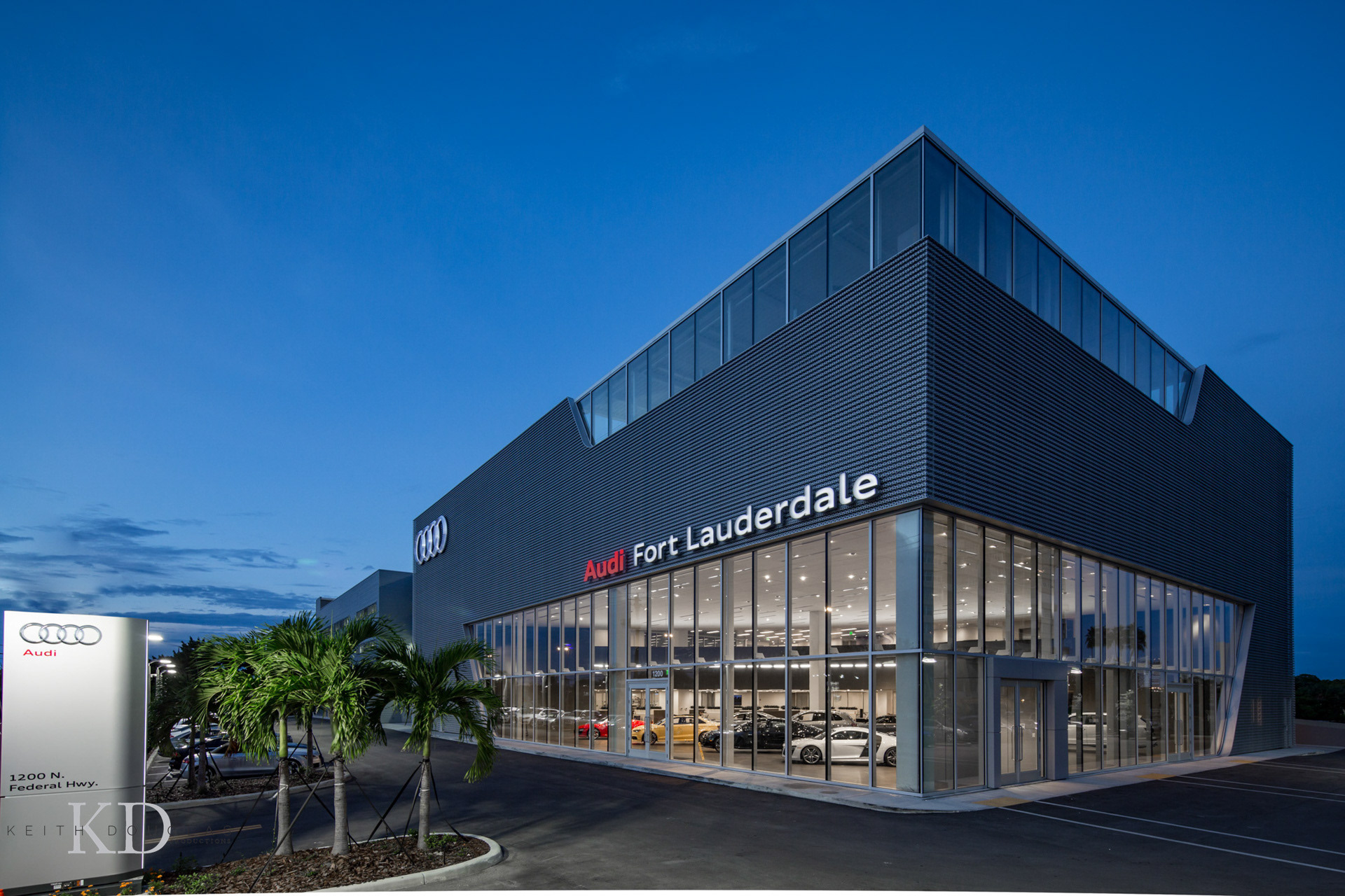 Exterior photographer Ft Lauderdale Audi Dealership