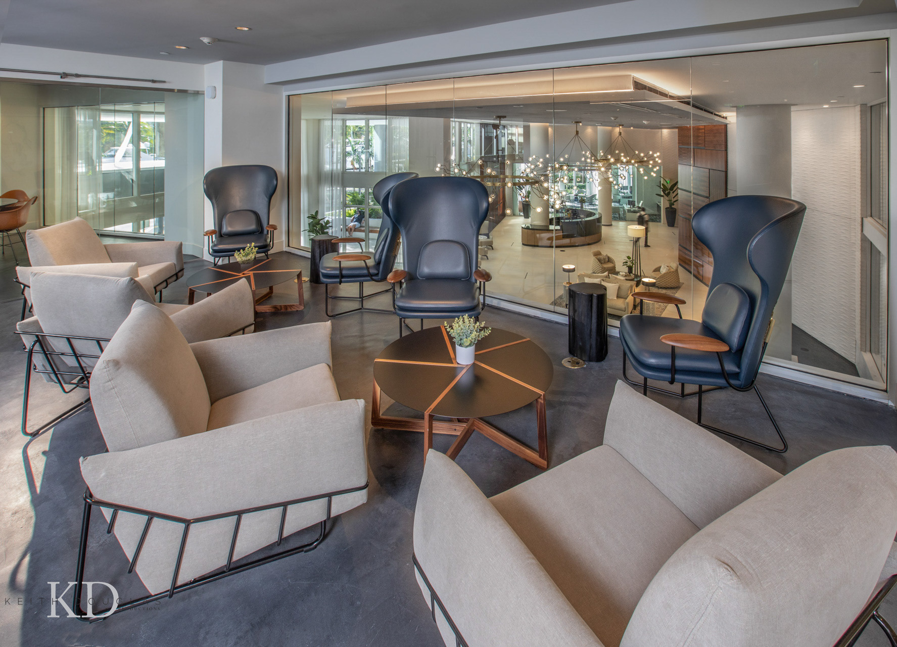 Interior photographer seating area