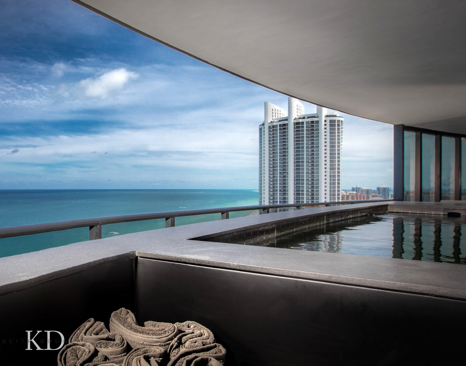 Ocean-view condominium photography