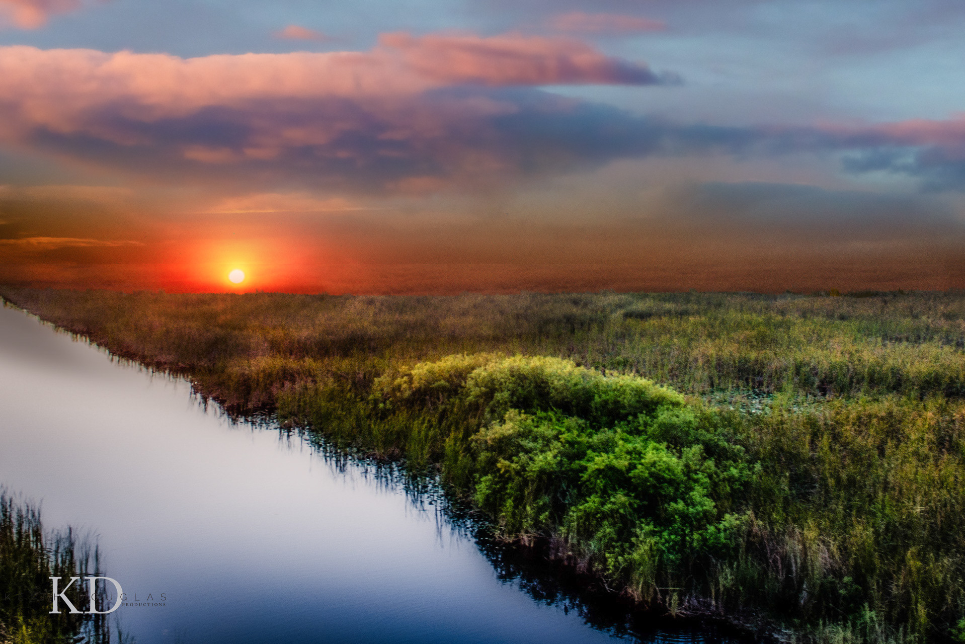 Golden hour imagery Everglades National Park