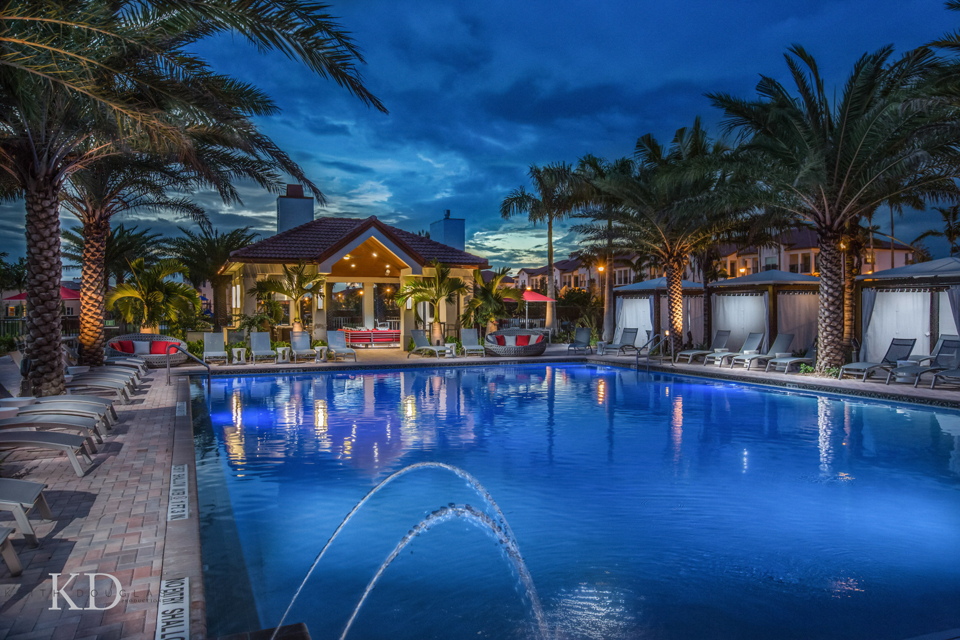 photography for Modern apartments with resort-style pool and cabanas