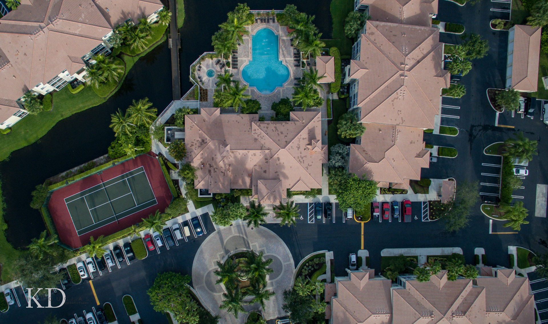 Modern apartments with resort-style pool and cabanas