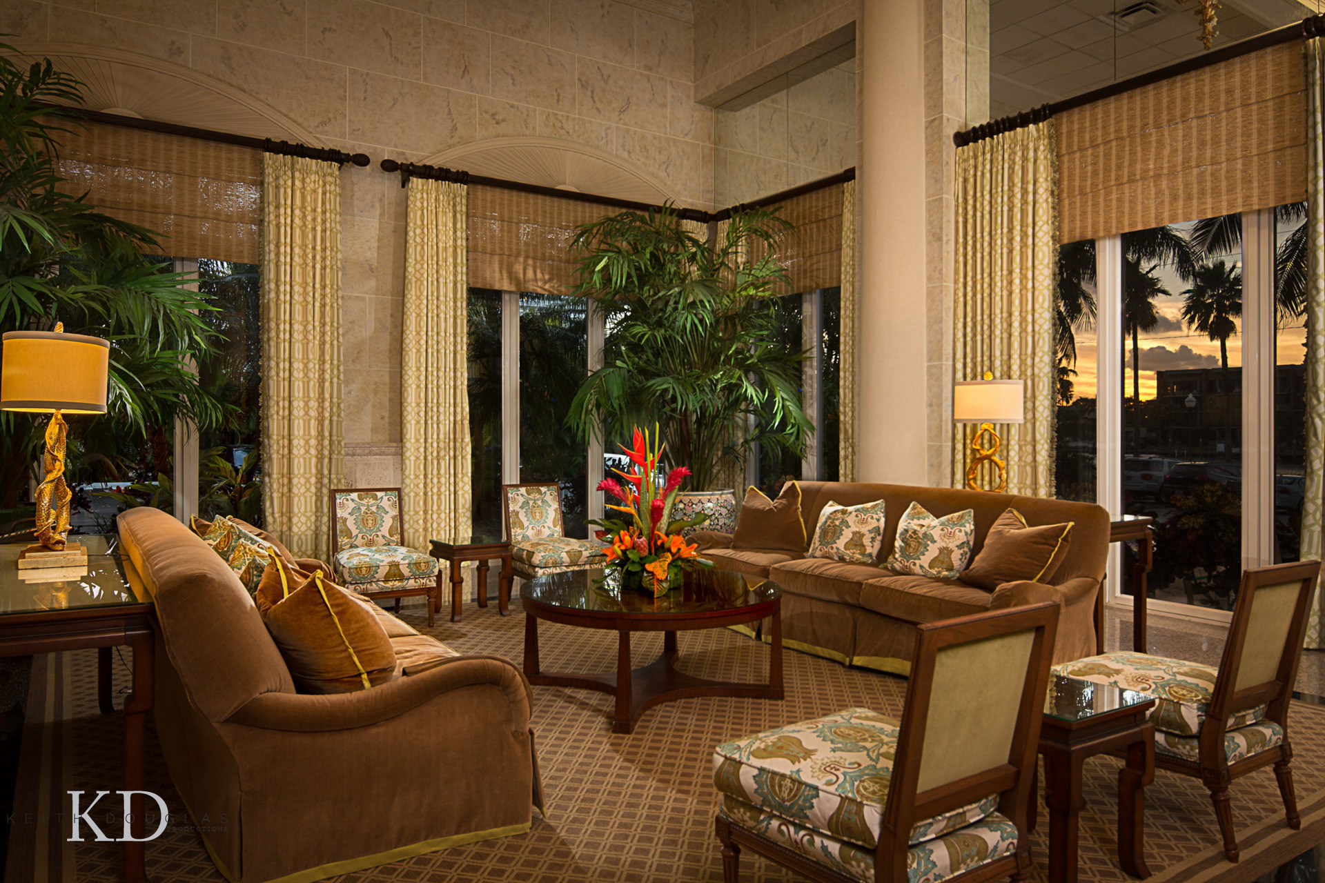 Hotel lobby photography Lago Mar