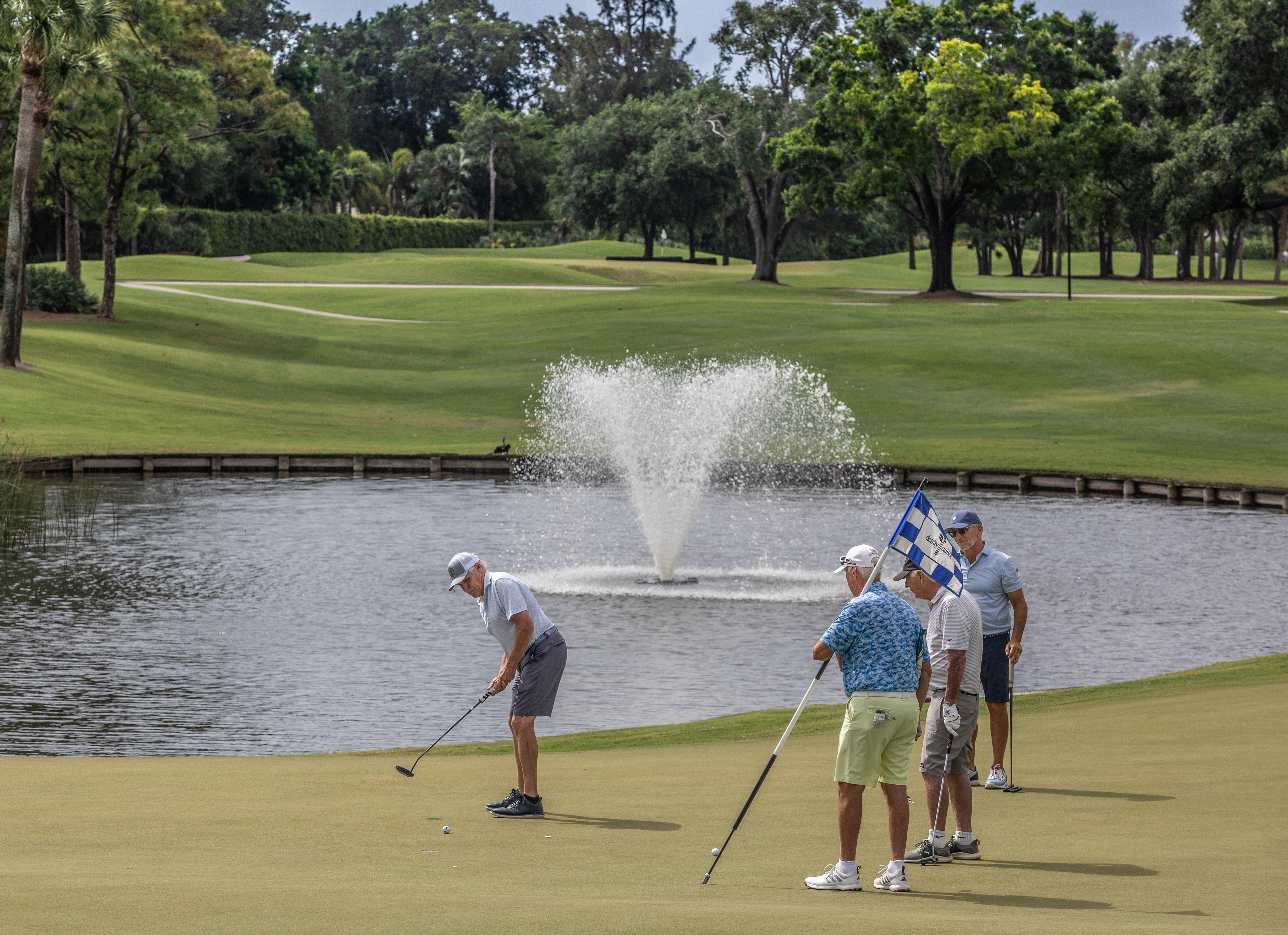 Golf course photography putting green