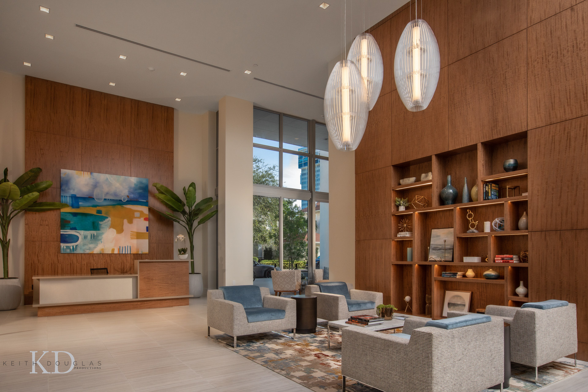 Contemporary architecture office lobby WPB
