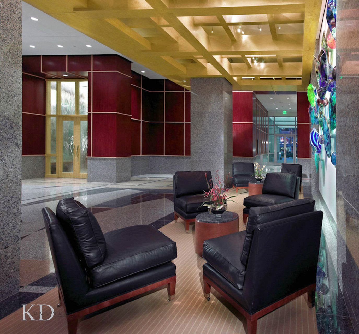 interior design photographer Fort Lauderdale FL BofA lobby