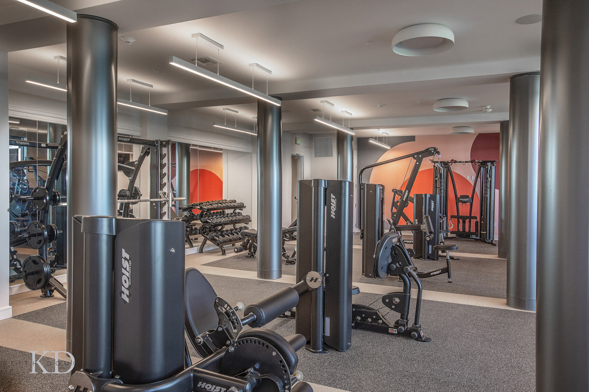 Apartment amenities photographer gym