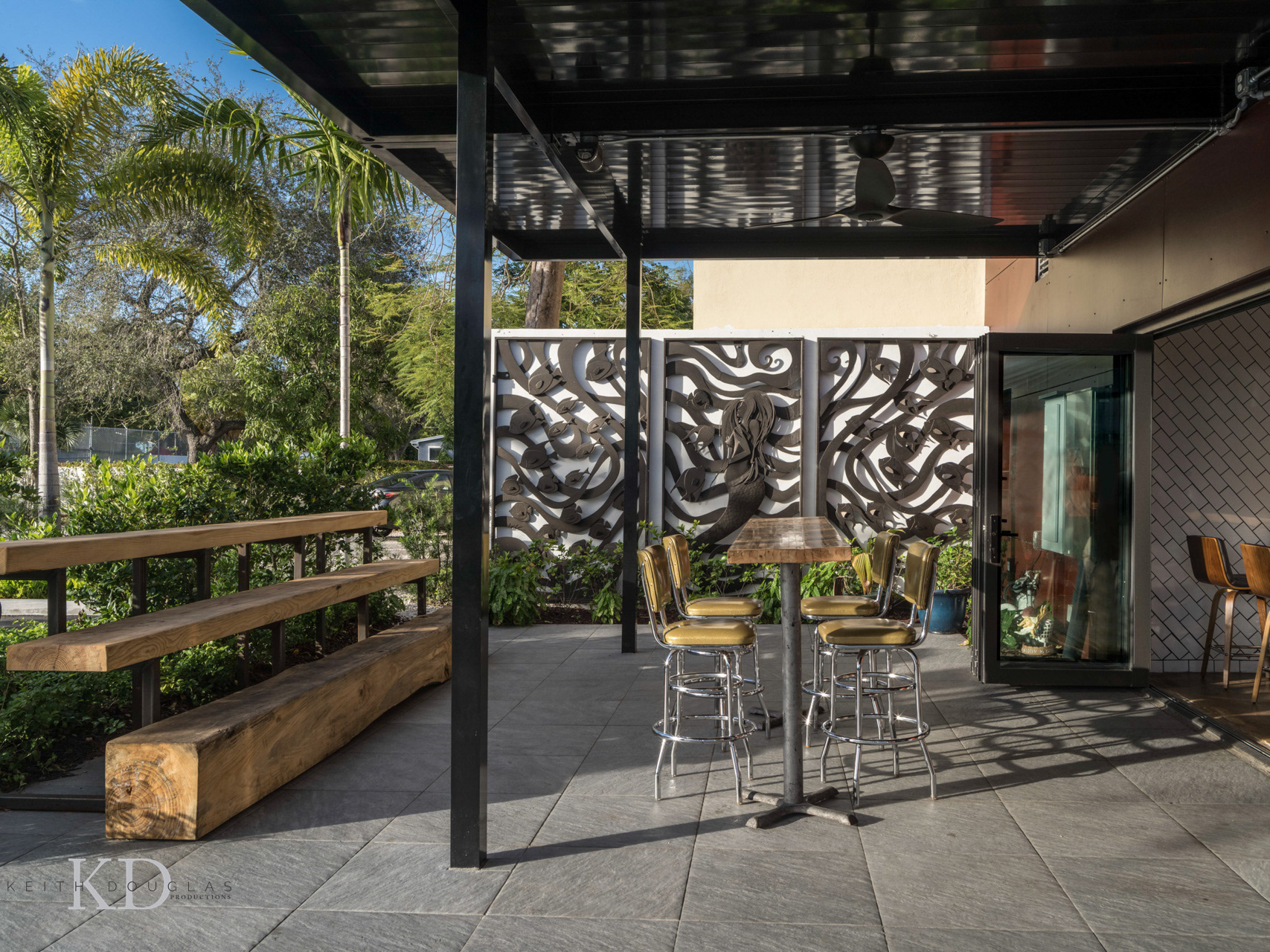 The Lab Co-working hub patio 