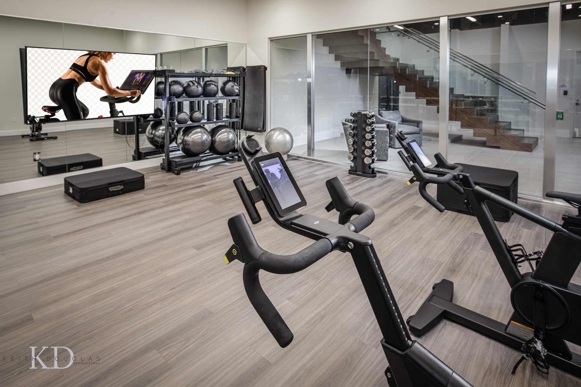 Apartments with private fitness centers and yoga studios