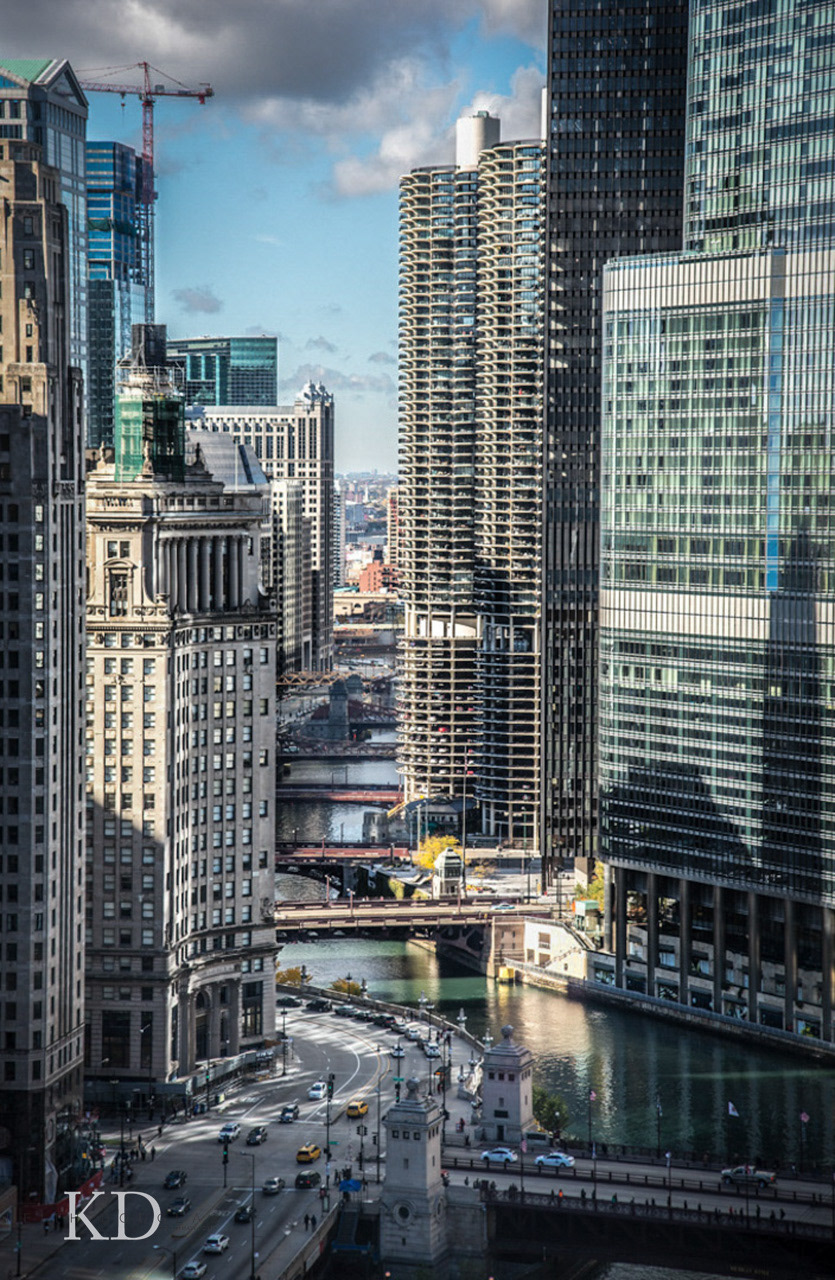 Hotel photographer The Weston  Downtown Chicago skyline view