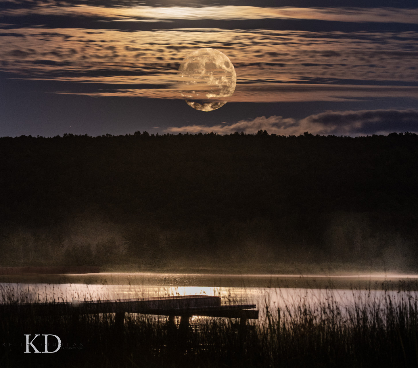 Vermont Northeast Kingdom moon rise  Travel & hospitality imagery 