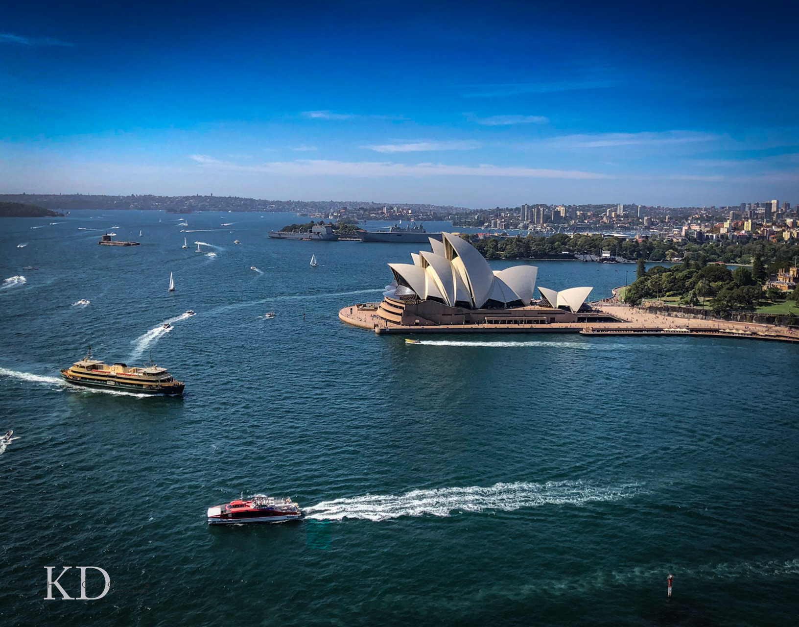 Water view of Sidney Playhouse