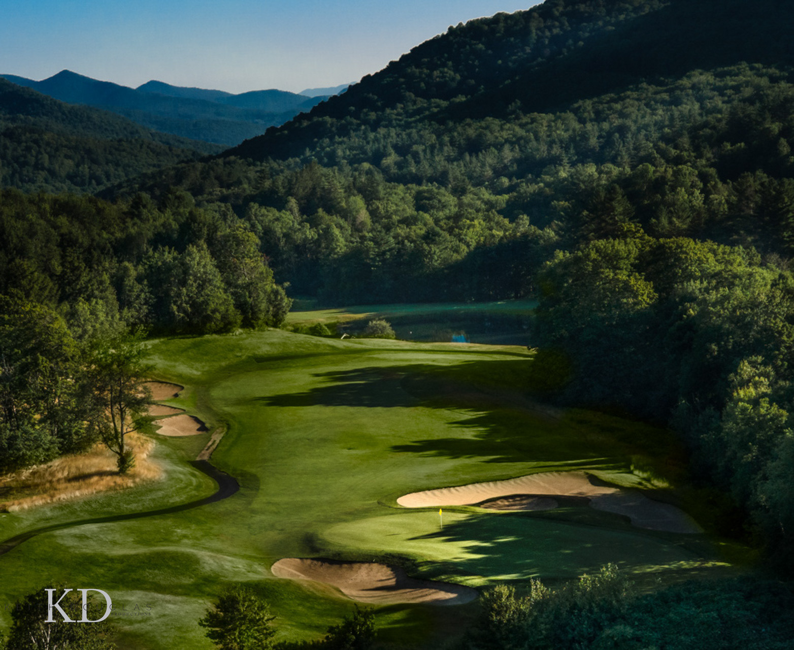 Golf course drone photography