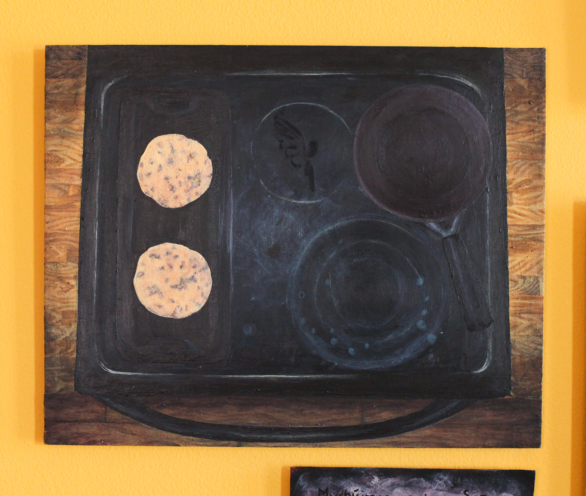 A Comer, 2020, Acrylic on Glass, 10”x8”