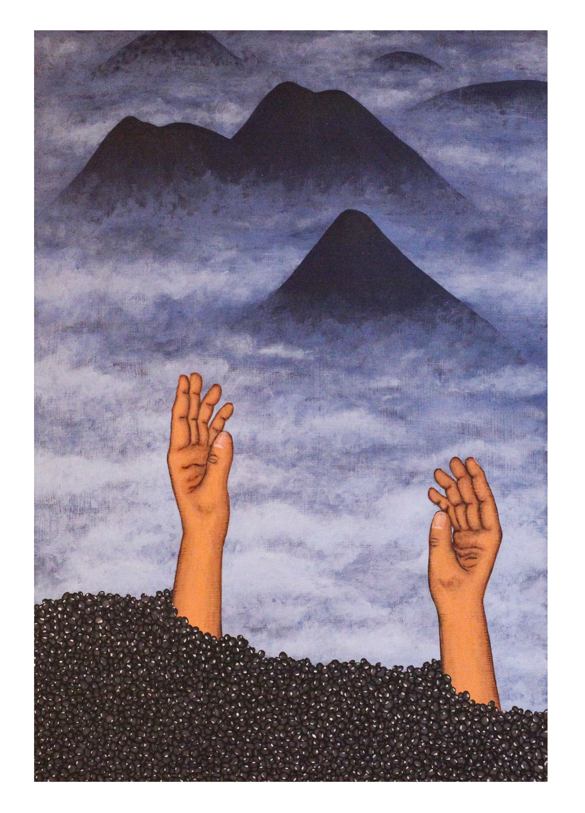 Dreamed a Little Dream, Acrylic on Masonite, 24”x 35”