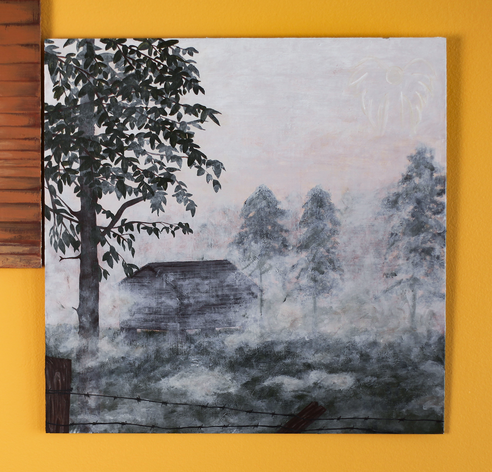 Misty Eyes, 2020, Acrylic on Aluminum, 12”x 12”