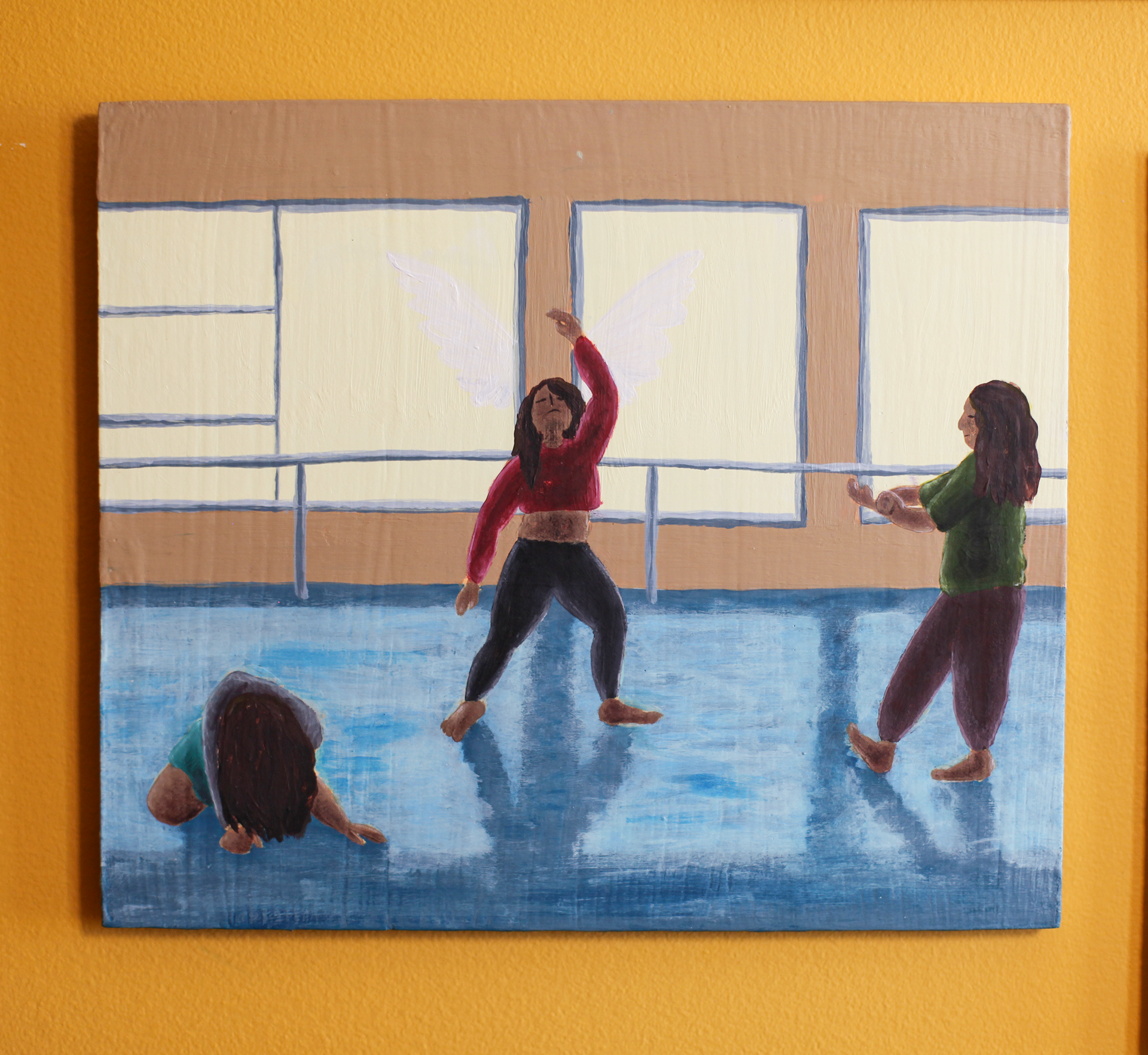 Healing Movement, 2020, Acrylic on Masonite, 10 1⁄4”x 8 3⁄4”