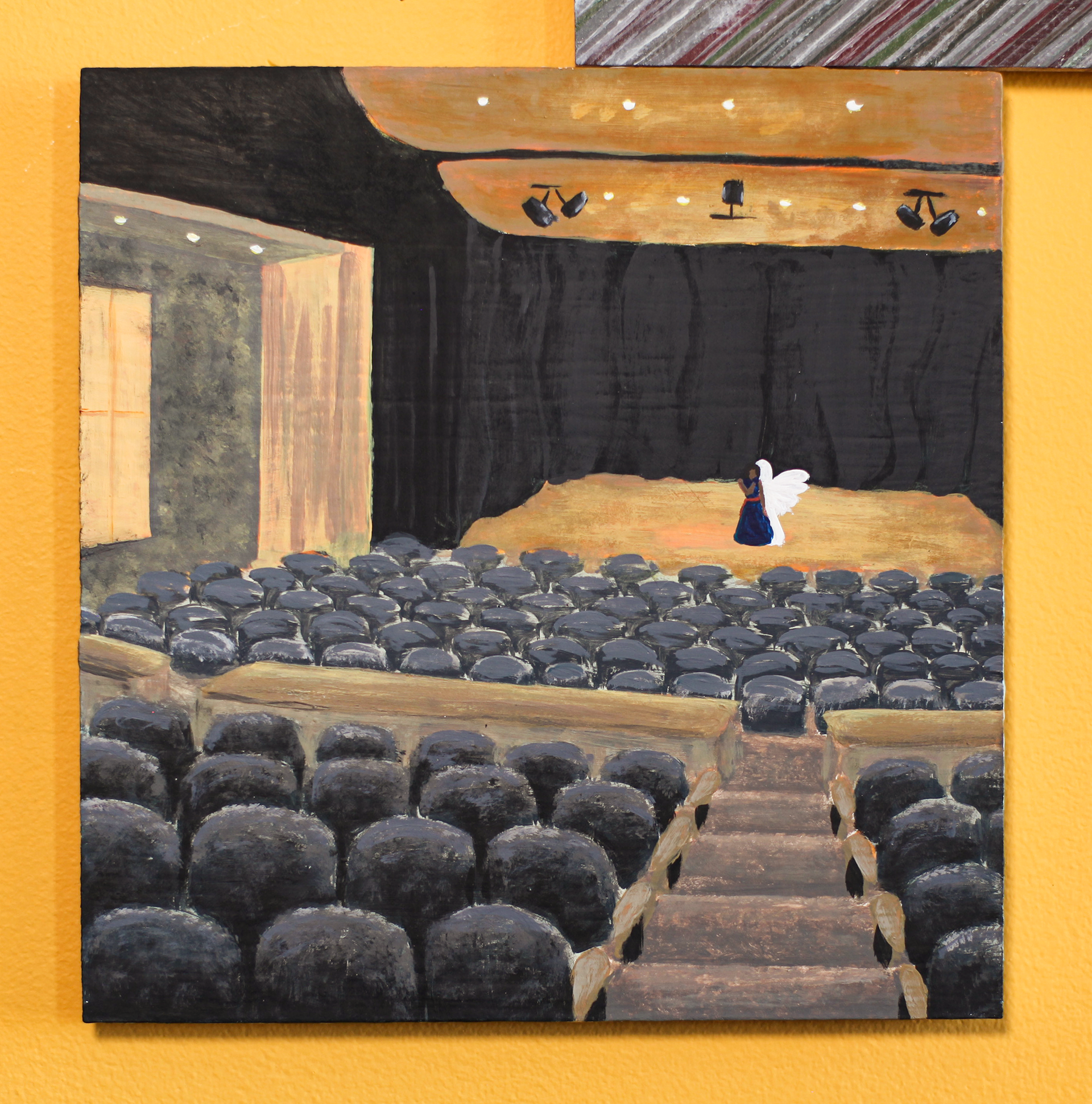 The Courage, 2020, Acrylic on Masonite, 8 1⁄2”x 8 3⁄4”