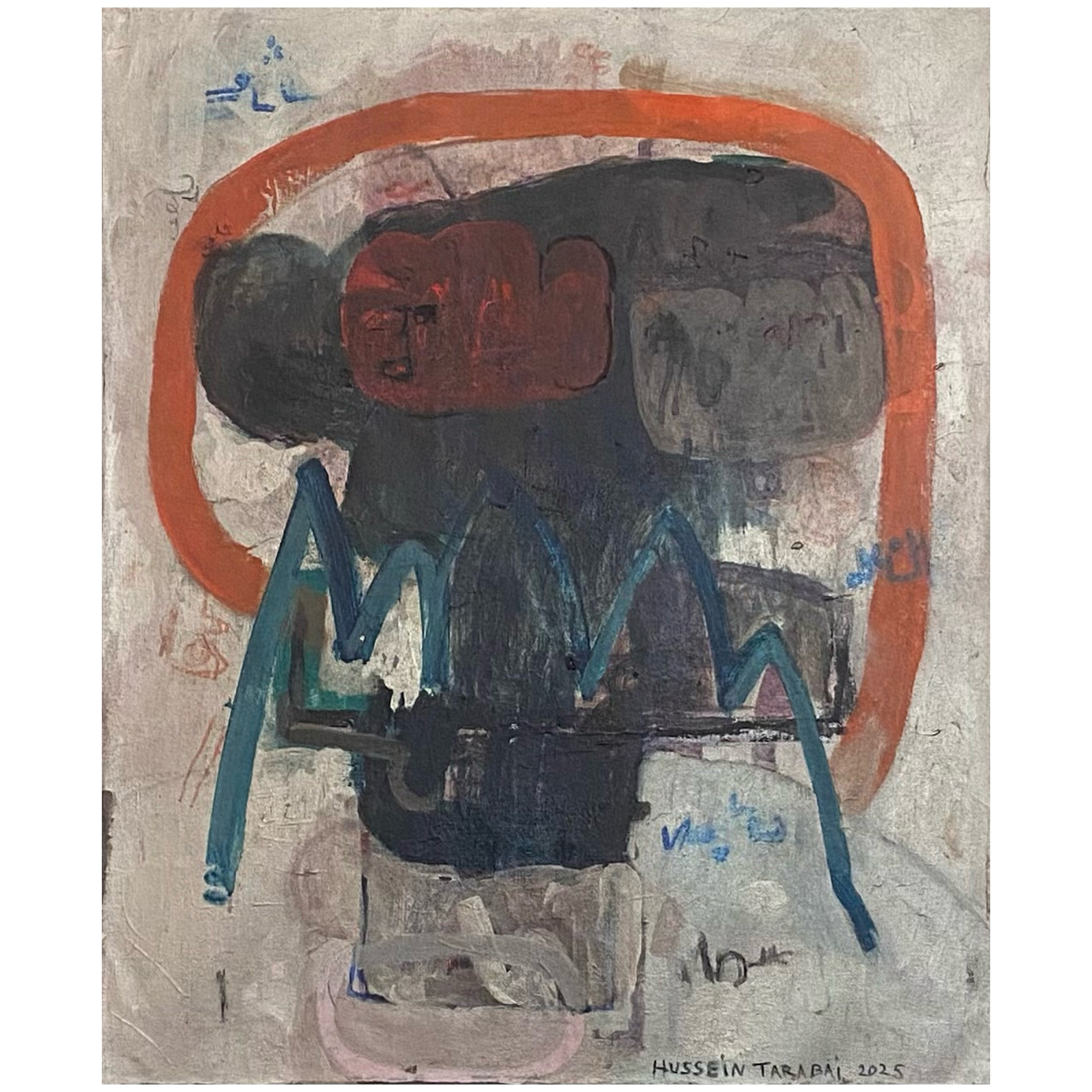 Untitled- acrylic on canvas 55x45,5 cm- 2025