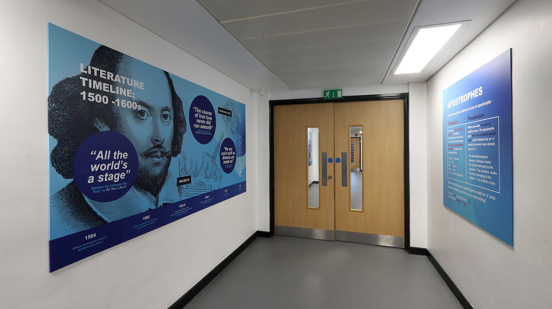 English Timeline &amp; Apostrophes Wallboards