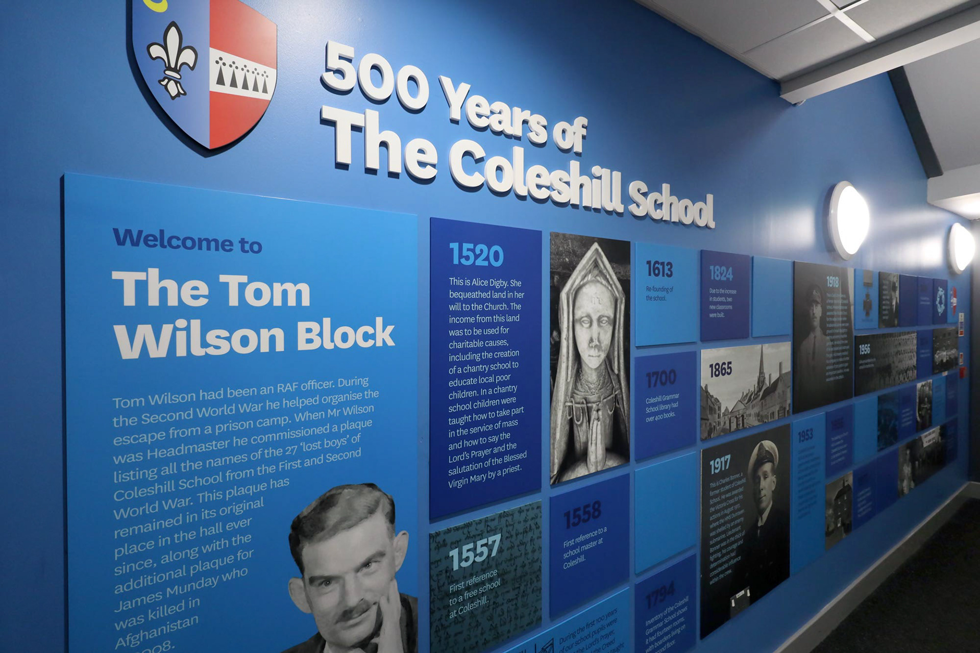 500 Years School History Wallboard Display - TCS01