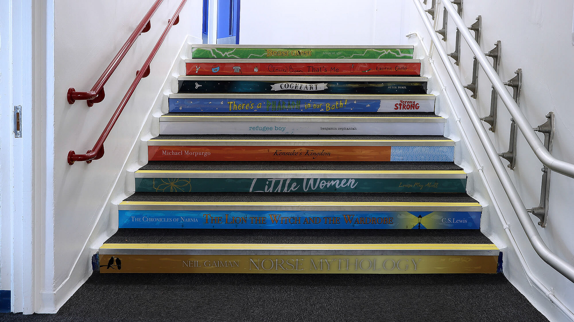 Book Spines  Stair Riser Graphics - Wide