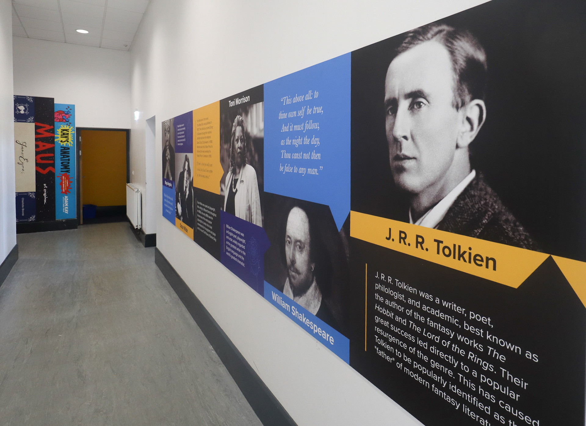 English Authors &amp; Quotes Modular Wallbaord Display - TRSW3