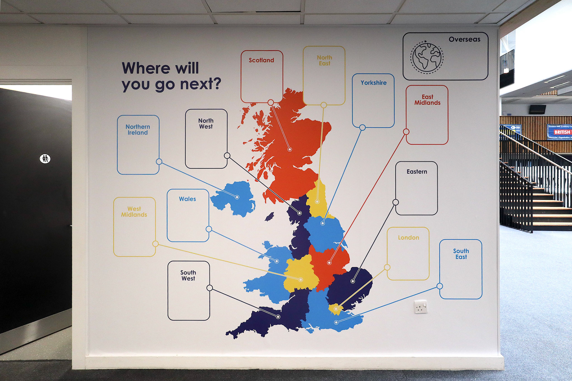 Where will you go Next Interactive Wall Display