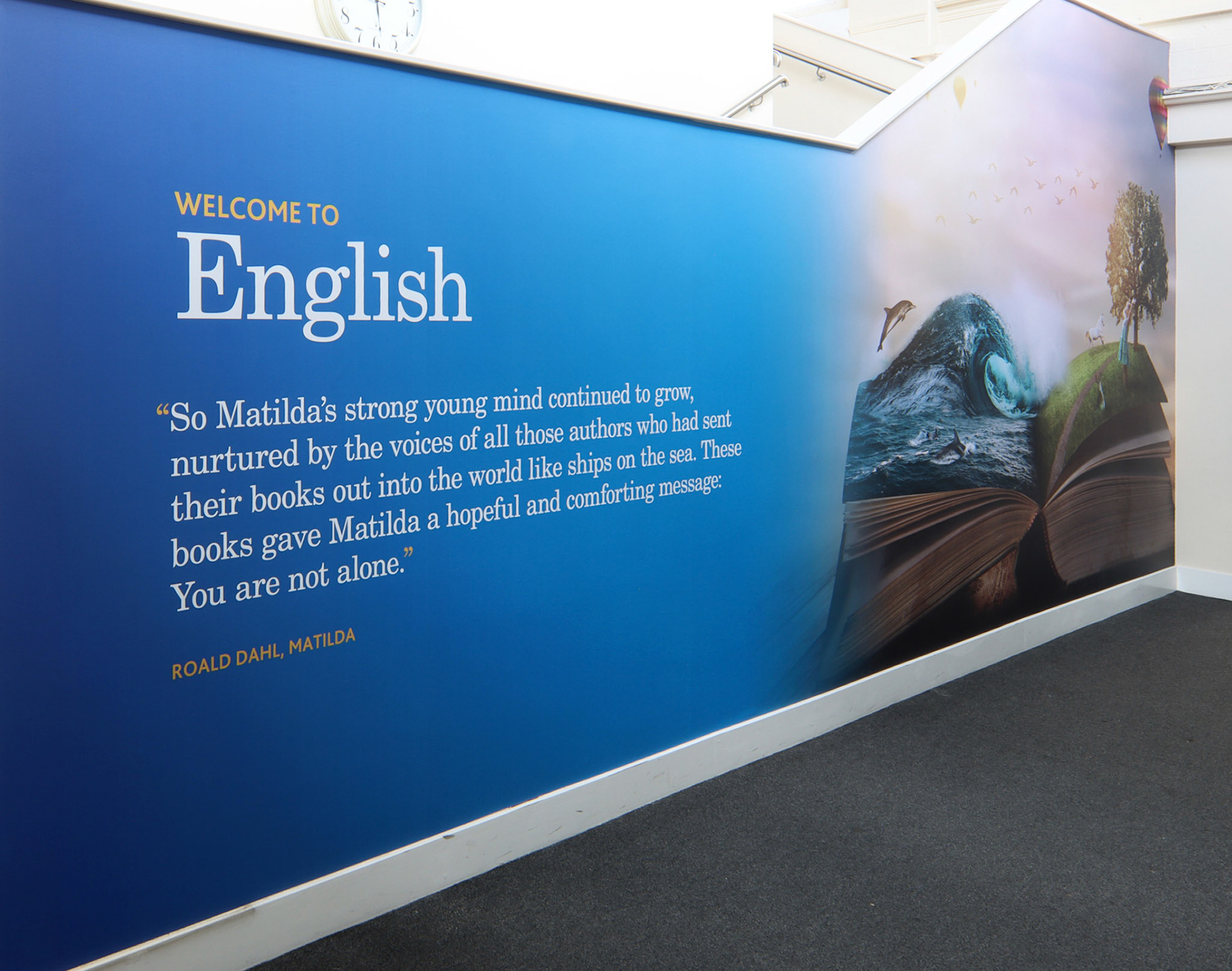 Welcome To English &amp; Image Wall Art 01