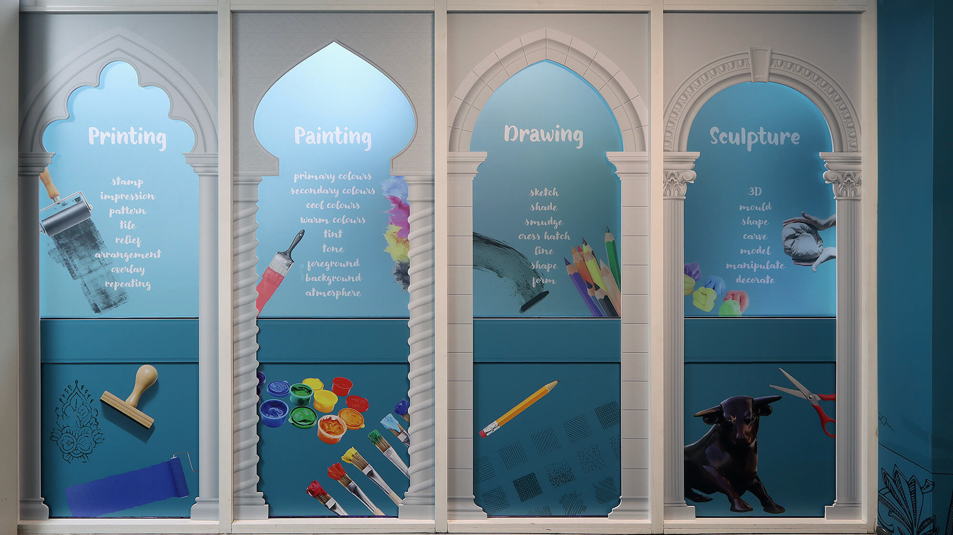 Primary School Art  Display - Windows