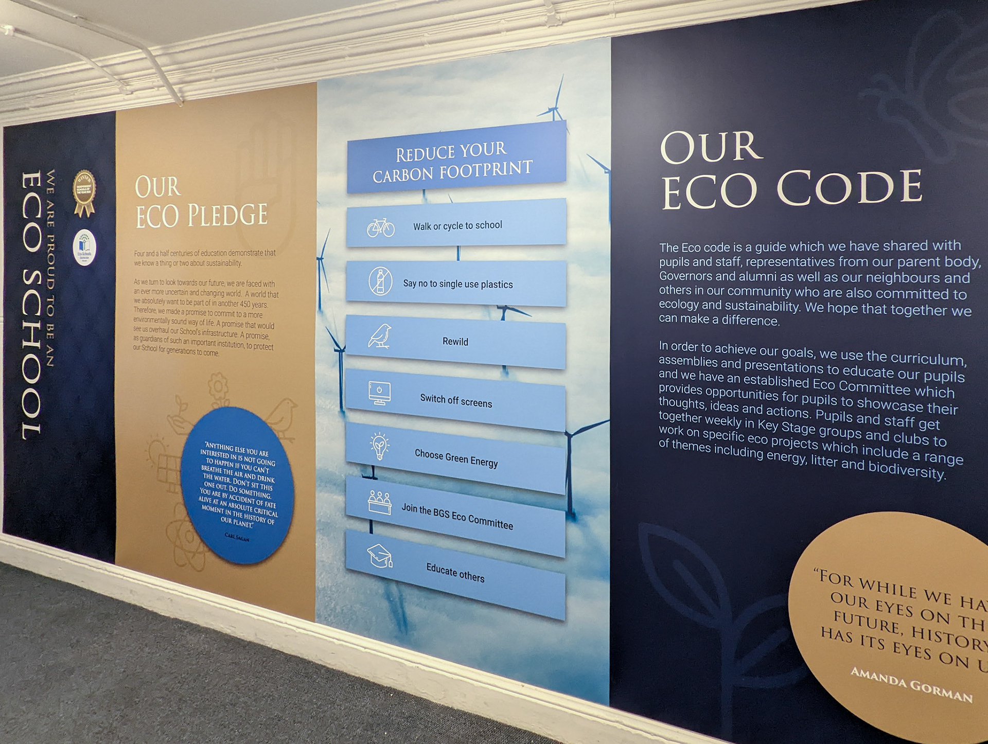 Science Eco Code Wall Art - BGS