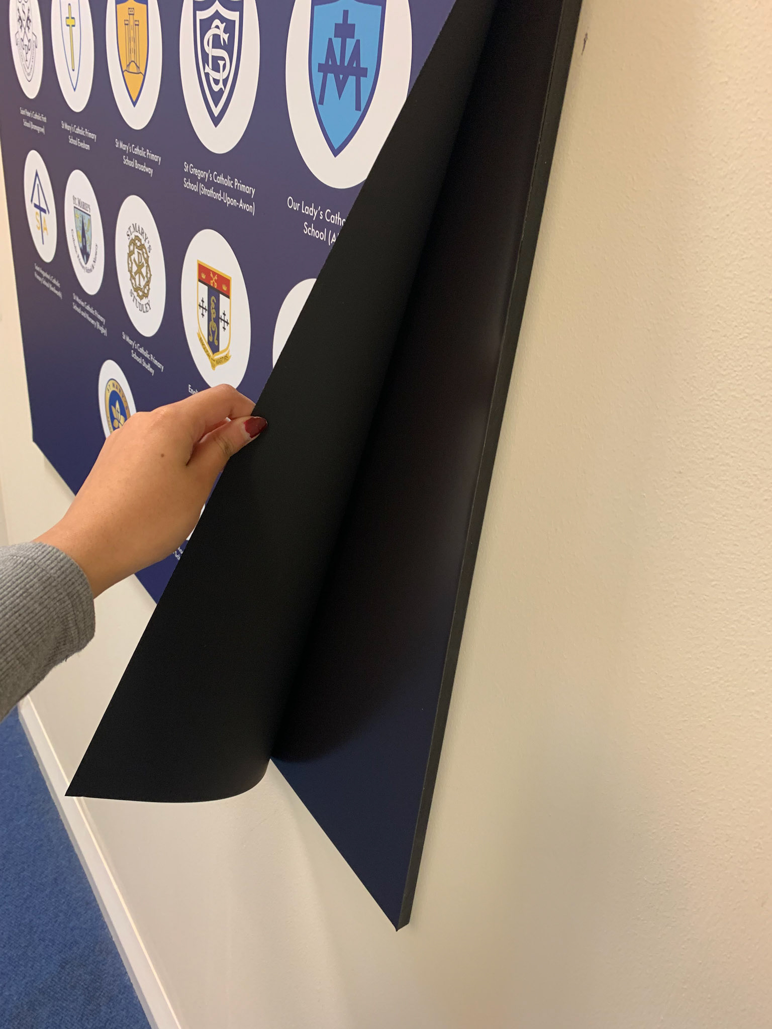 Magnetic Wallboard - Trust Brand and Schools - OLM2