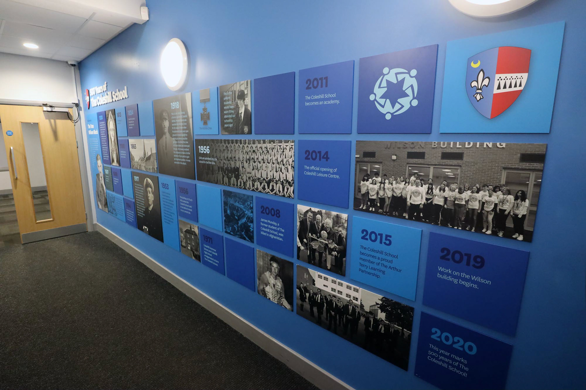 500 Years School History Wallboard Display - TCS01