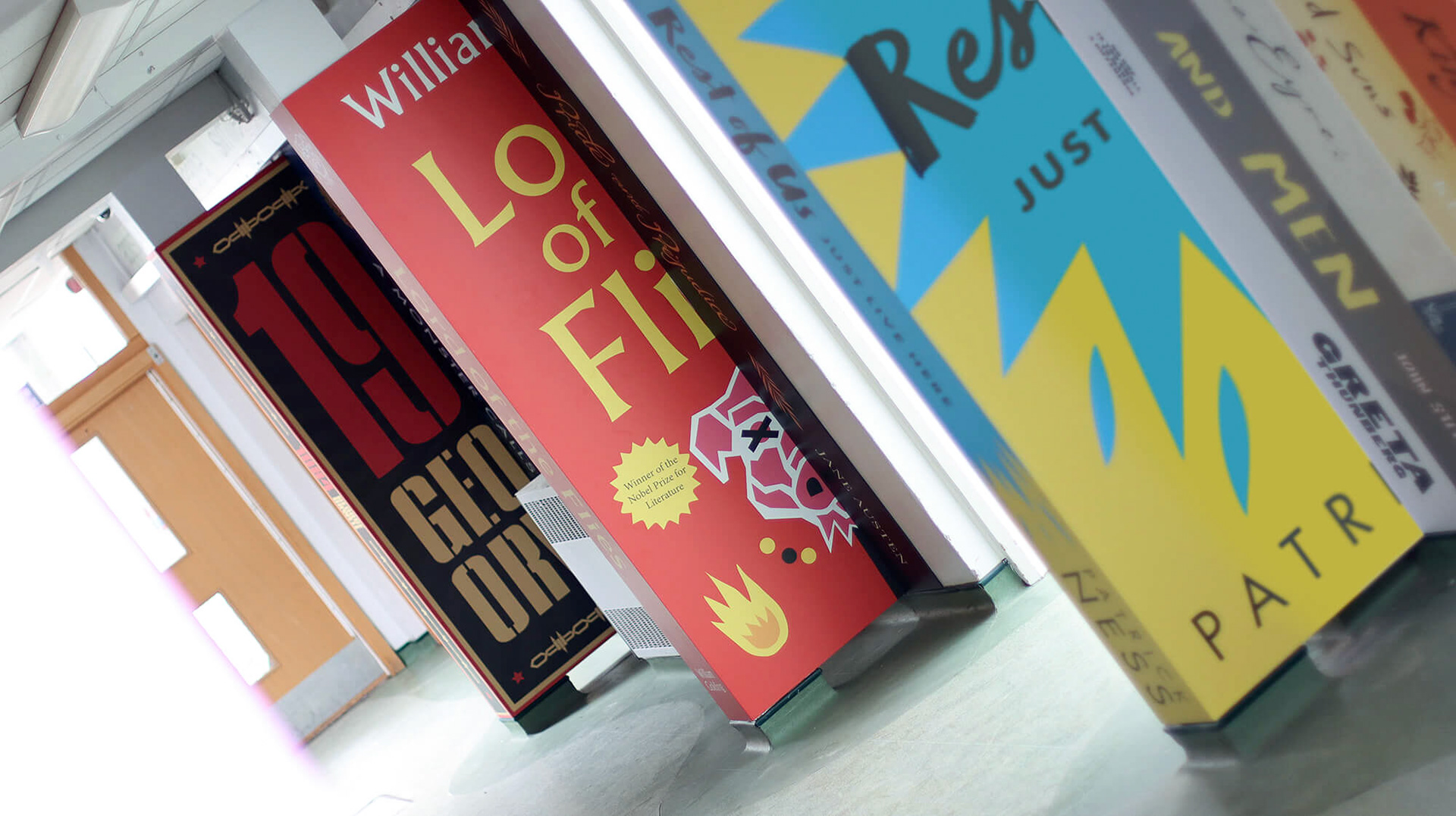 Giant Books Column Wraps - LHS01