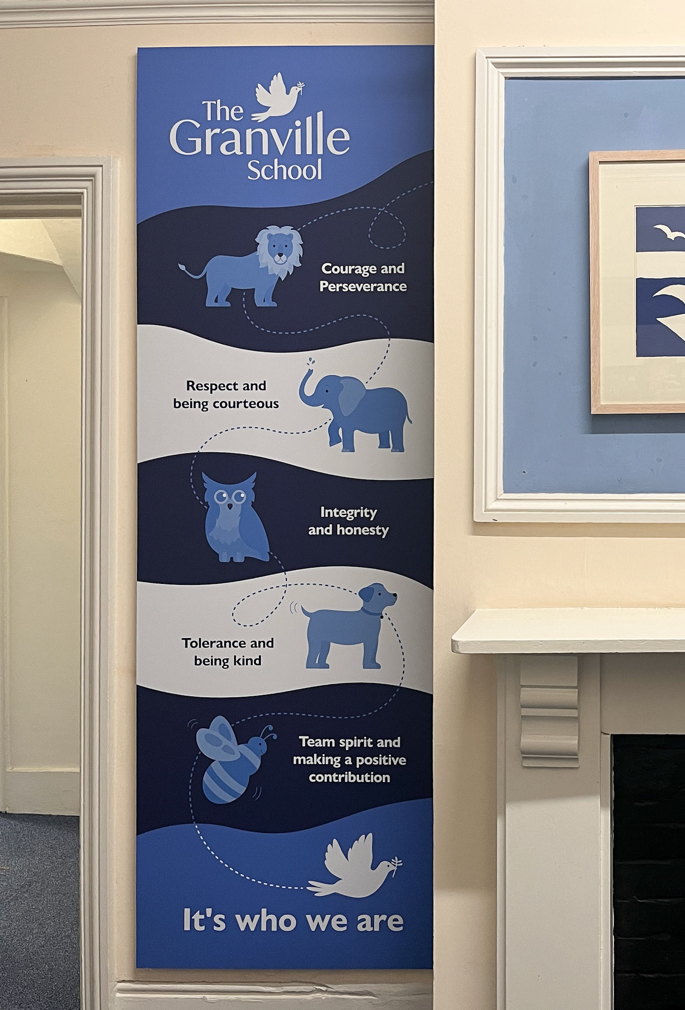 Granville School Values - Wallboard 1