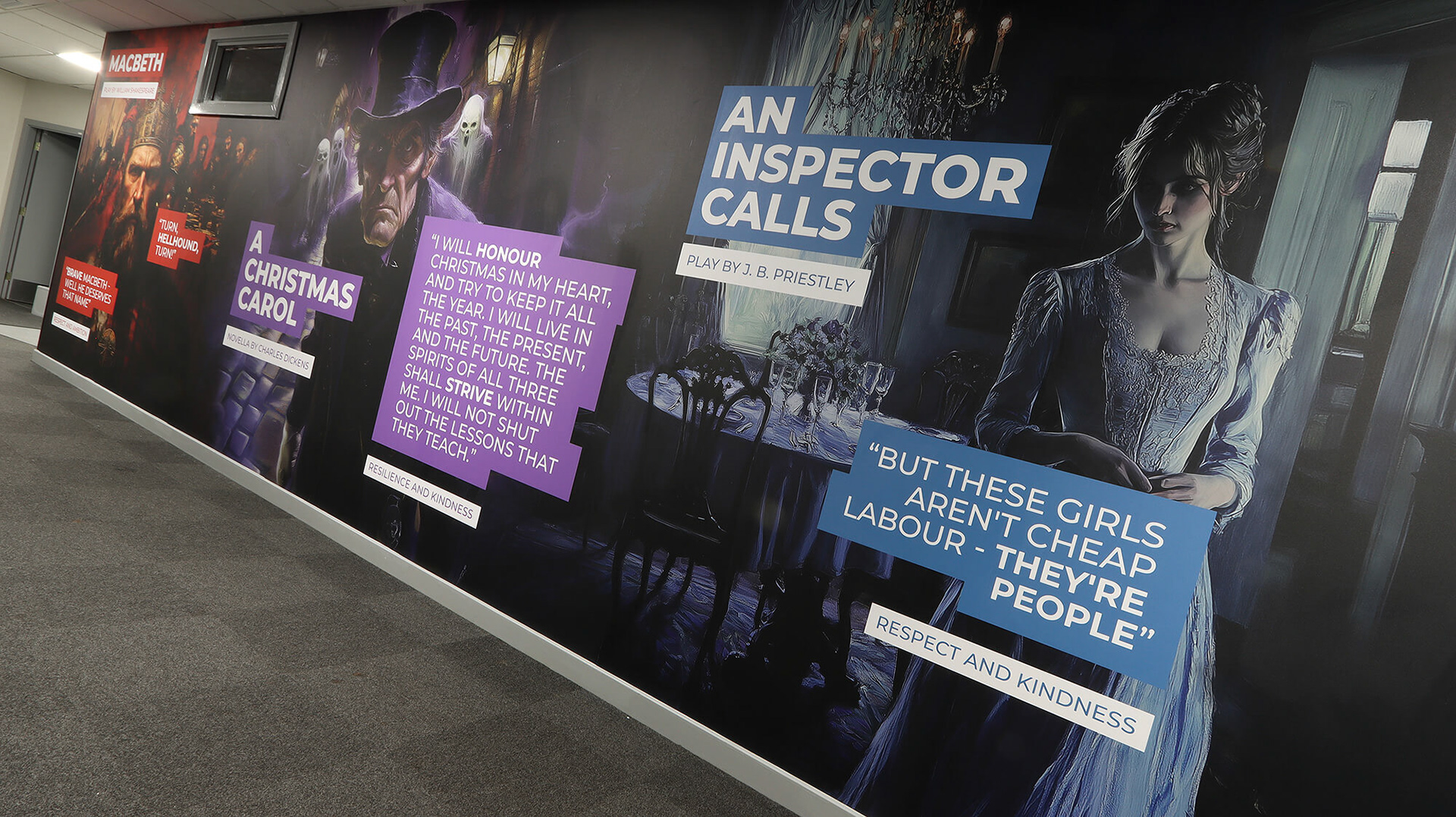 GCSE Texts &amp; Quotes Montage Wall Art 01