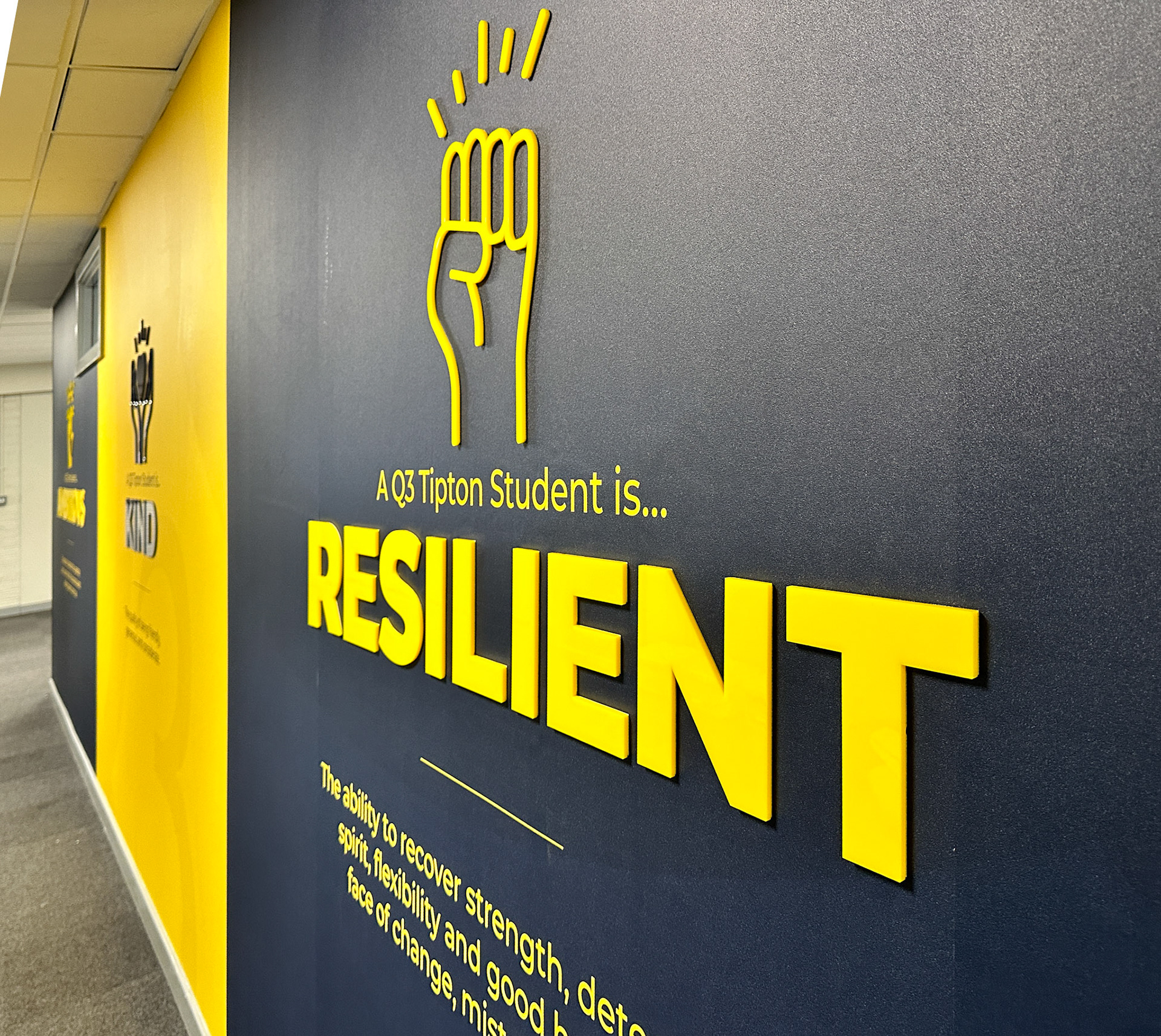 Q3T Black and Yellow Values Wall Art 02