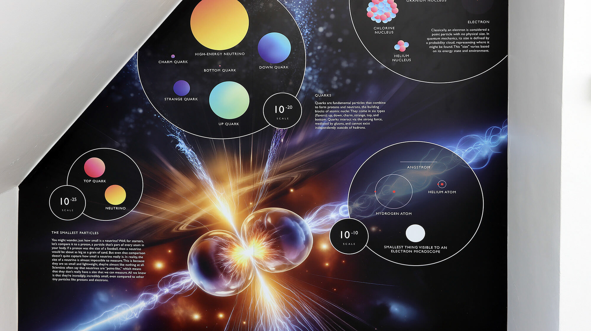 Scale of the Universe Staircase Display - Kings College