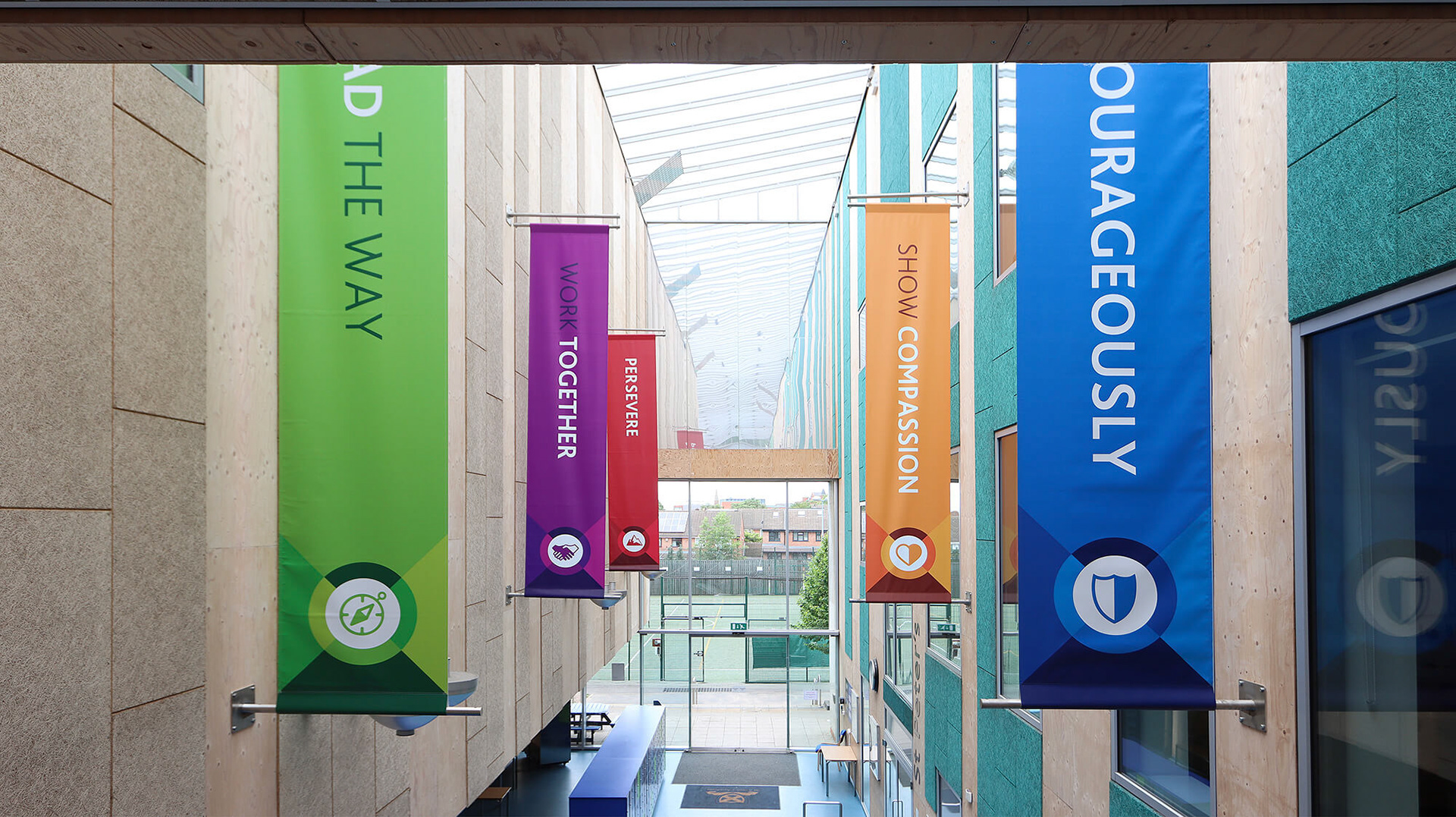 Projecting Atrium Banners - ASA01