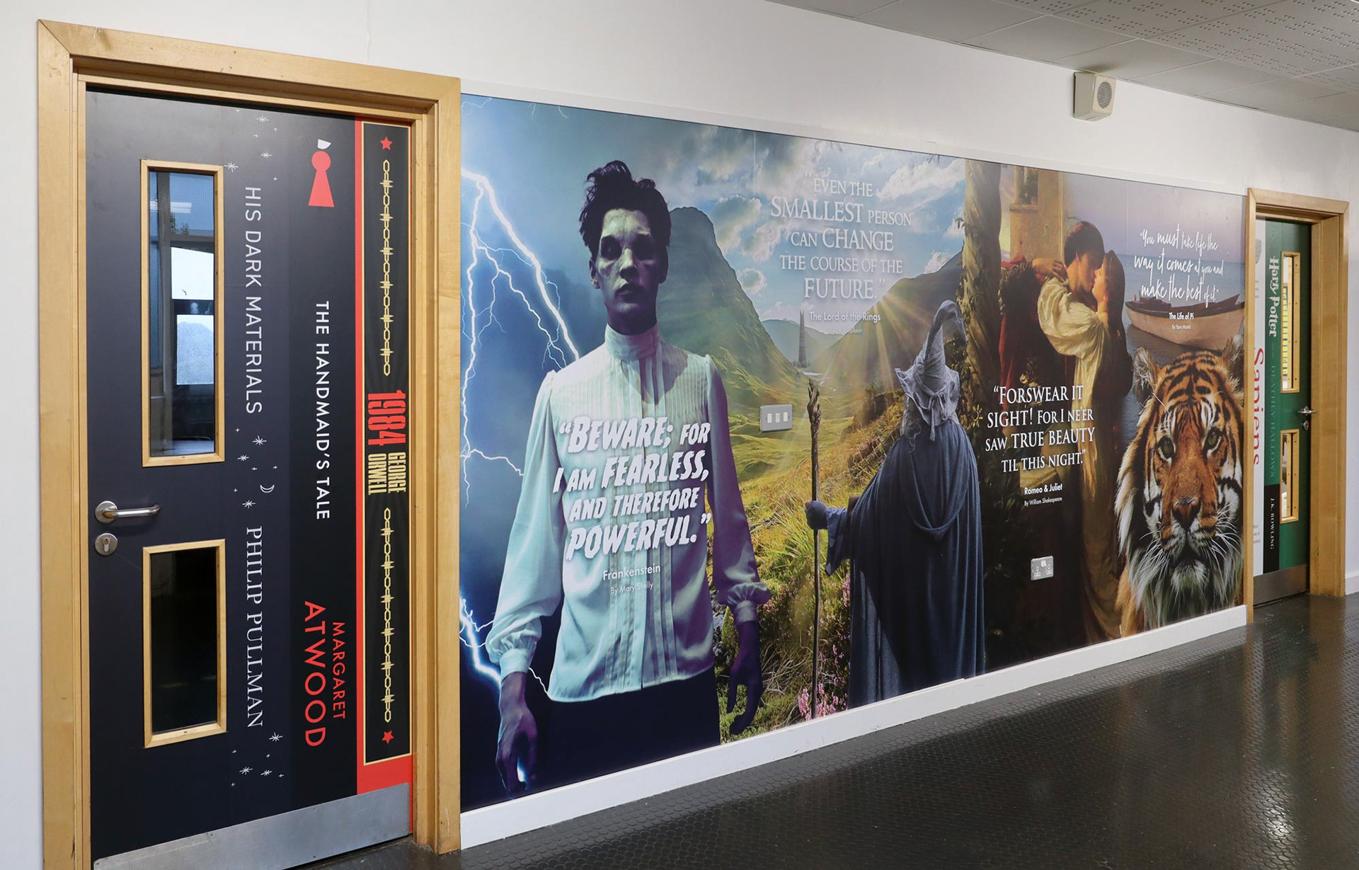 GCSE Texts Image &amp; Quote Wall Art &amp; DOor Wrap - YSG1