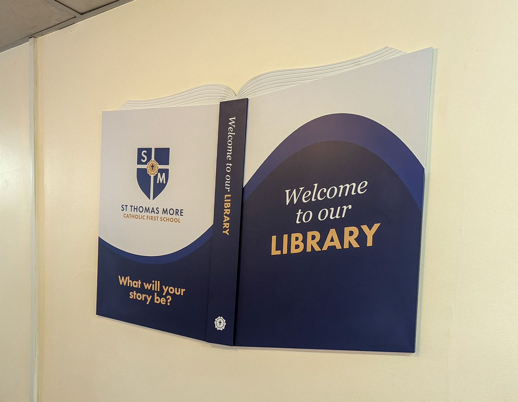 3D Wall Book - Library 01