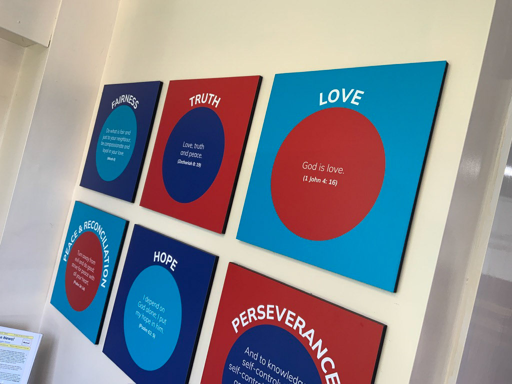 Rolling the print onto the board