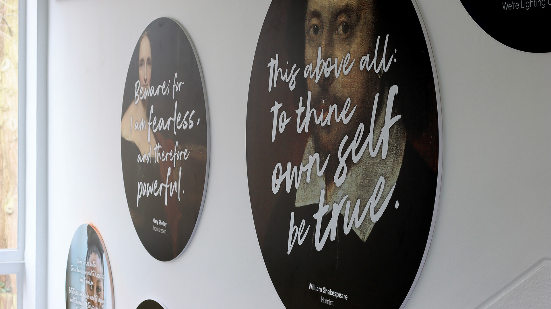 Authors &amp; Quotes Circle Wallbaords - 02