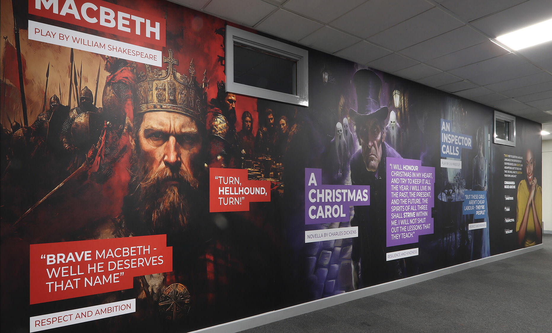 GCSE Texts &amp; Quotes Montage Wall Art 02