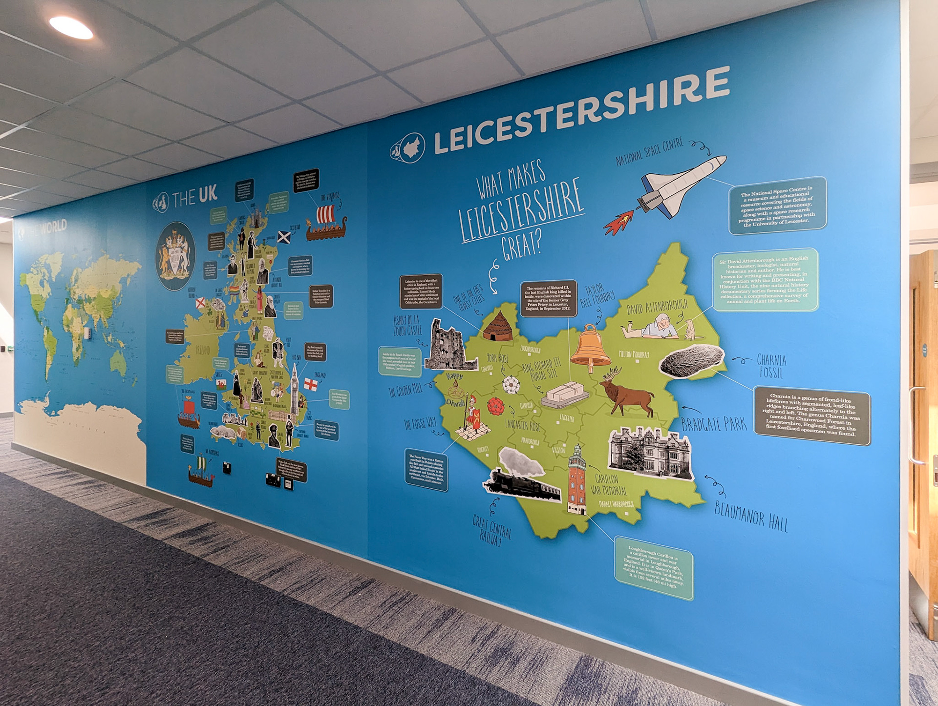 What Makes Leicestershire Great? World, Uk &amp; Local Map 1