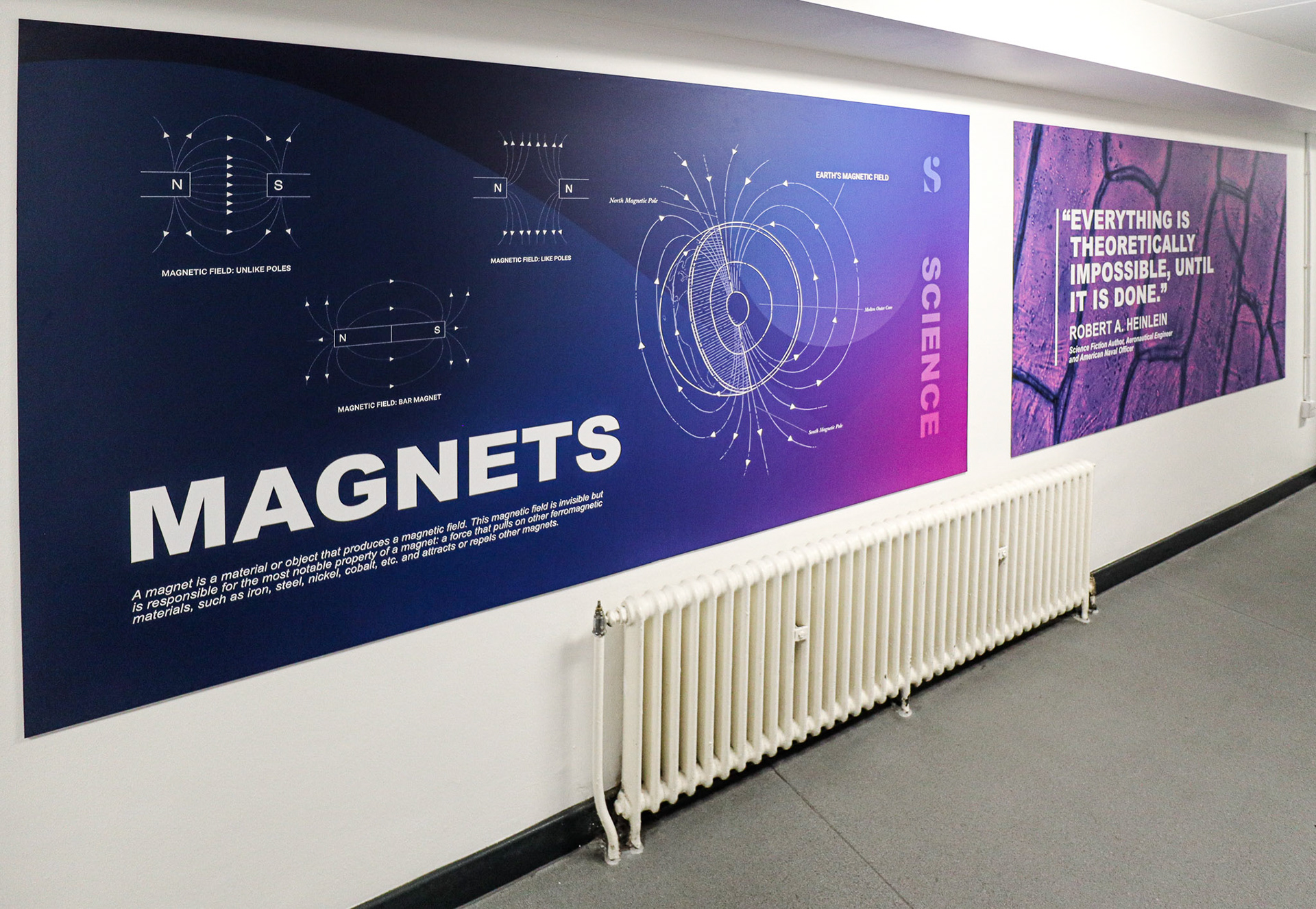 Science Corridor Wall Boards - SAS