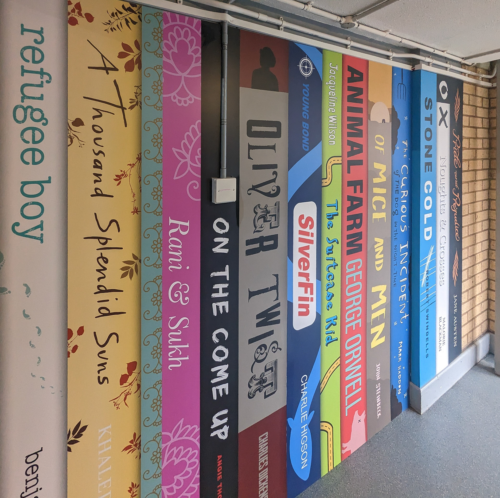 Book Spine Wall Art - AMS01